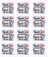 sticker sheets - thank you watercolor