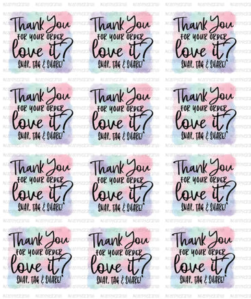 sticker sheets - thank you watercolor