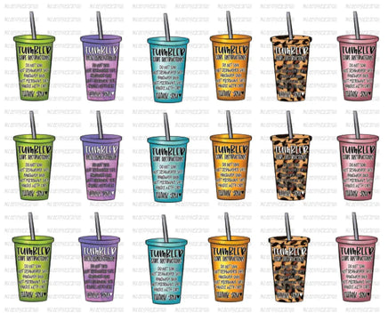 sticker sheets - tumbler care