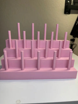 Straw topper holder