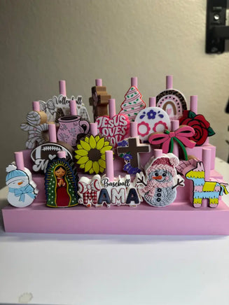Straw topper holder