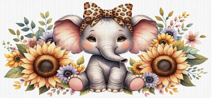 Sunflower Baby Elephant UV WRAP