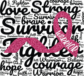 Survivor Breast cancer awareness tumbler wrap