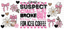 Suspect Claims To Be Broke UV Wrap