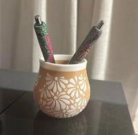 Talavera cantarito pen holder