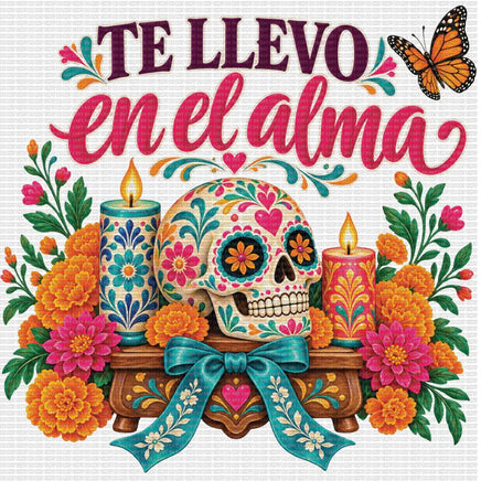 Te llevo en el alma sugarskull