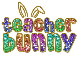 Teacher Bunny Embroidery