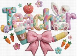 Teacher Easter Faux Yarn
