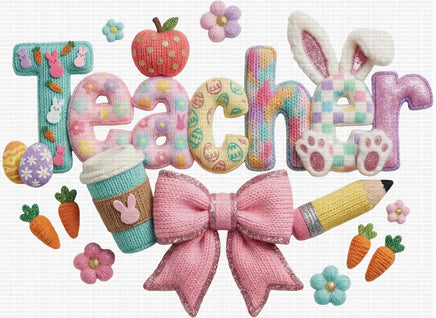 Teacher Easter Faux Yarn
