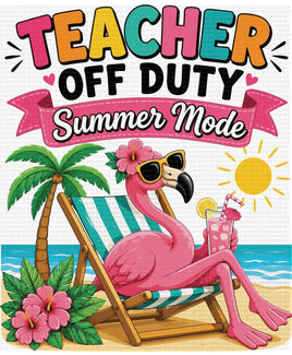 Teacher Off Duty Flamingo