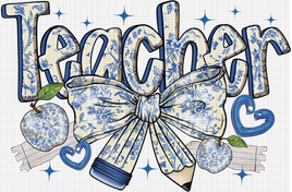 Teacher Blue Bow