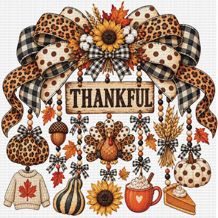 Thankful vibes bow