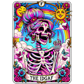 The IDGAF Card UV decal