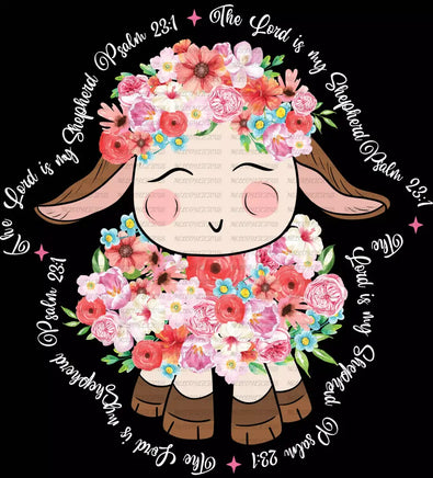 The Lord Is My Shepard Cute Lamb