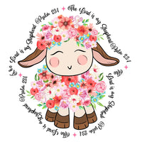 The Lord Is My Shepard Cute Lamb