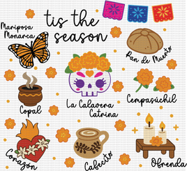 Tis The Season Dia De Los Muertos (Black)