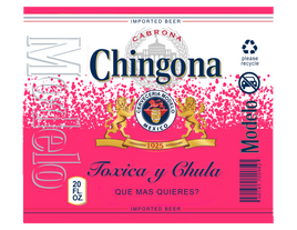 Chingona pink tumbler wrap