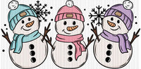 Trio snowman