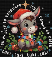 Tuki Christmas Lights - Youth 8 in / DTF / white