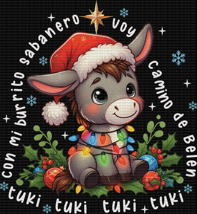 Tuki Christmas Lights - Youth 8 in / DTF / white