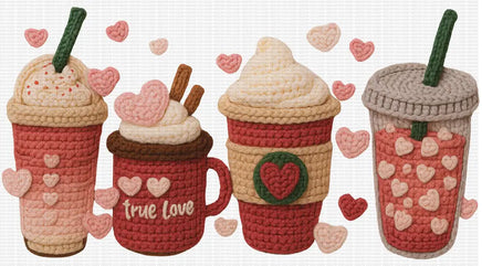 Valentine Coffee Faux Yarn