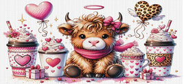 Valentine Cow Coffee UV WRAP