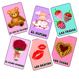 Valentine Loteria Cards