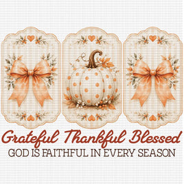 Vintage grateful thankful blessed