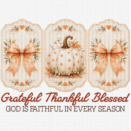 Vintage grateful thankful blessed