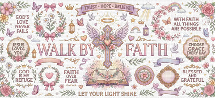Walk By Faith Cross UV Wrap