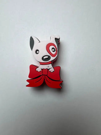 White and red puppy