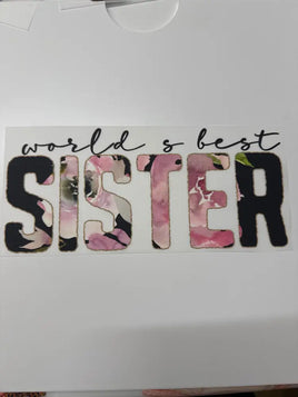 WORLD’S BEST SISTER DD
