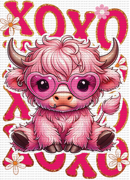 XOXO Pink Cow