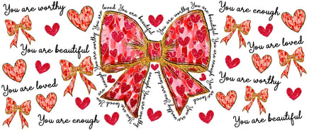 You Are Enough Bows UV Wrap