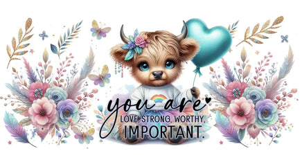 You Are Important Cute Cow UV Wrap