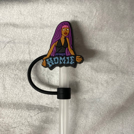 homies girl straw topper