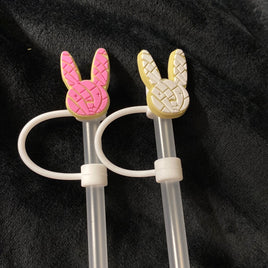 bad bunny concha set straw topper